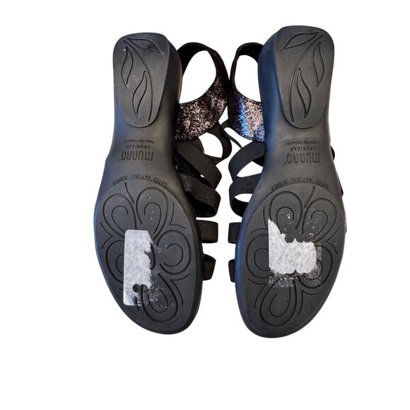 Munro Darian II Size 7.5 Narrow Black Leather Slingback Sandal Open Toe NWOB Wom - Picture 5 of 11